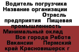 Водитель погрузчика › Название организации ­ Fusion Service › Отрасль предприятия ­ Пищевая промышленность › Минимальный оклад ­ 21 000 - Все города Работа » Вакансии   . Пермский край,Красновишерск г.